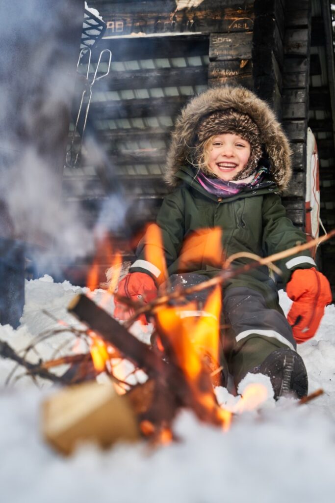 Worstjes grillen in de winter