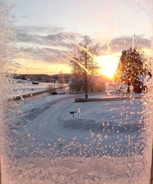 frosty window